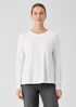 Organic Cotton Slub Crew Neck Top