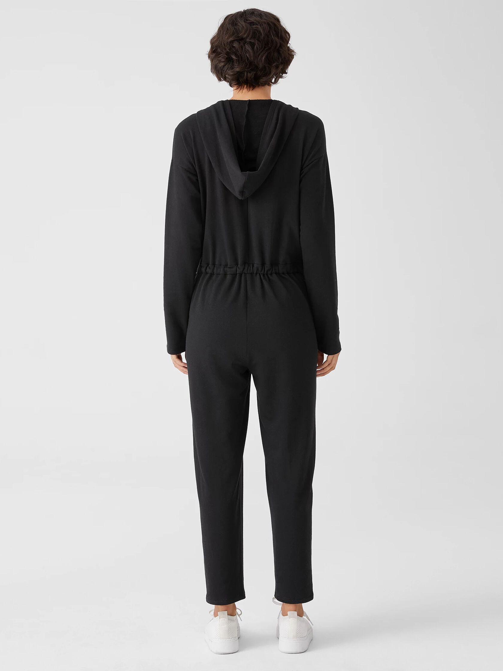 Cozy Brushed Terry Hug Hooded Jumpsuit