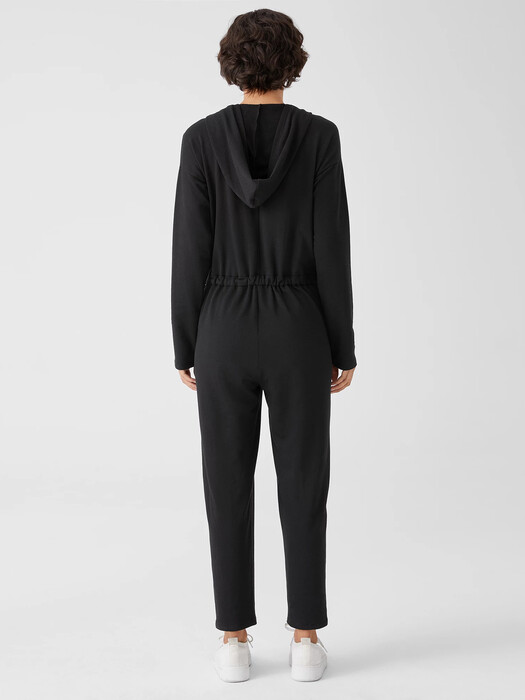 Cozy Brushed Terry Hug Hooded Jumpsuit