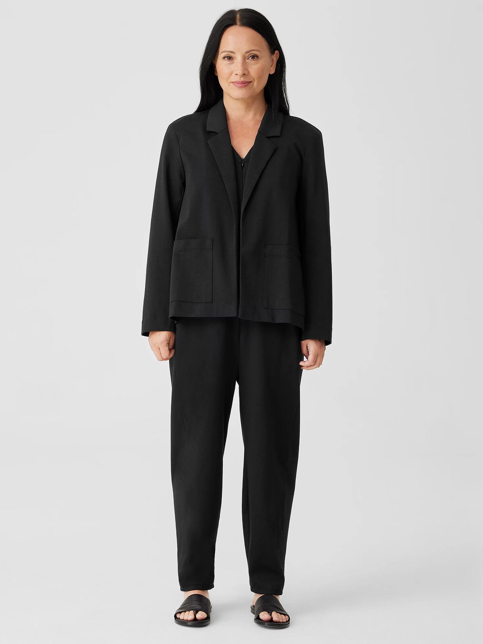 Organic Cotton Ponte Blazer