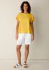 Organic Cotton Slubby Jersey Crew Neck Tee