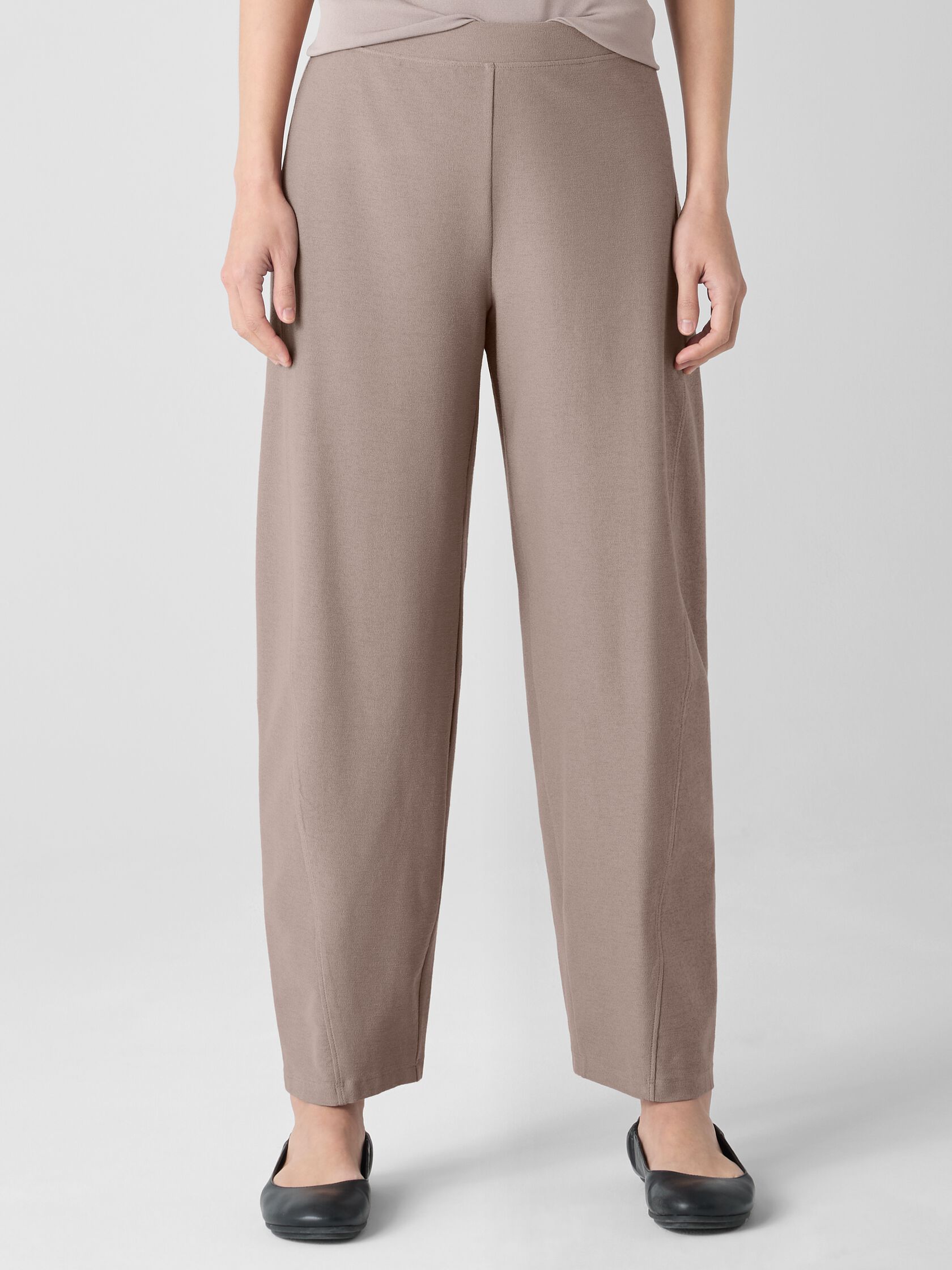 Washable Stretch Crepe Lantern Pant