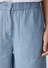 Airy Organic Cotton Twill Wide-Leg Pant