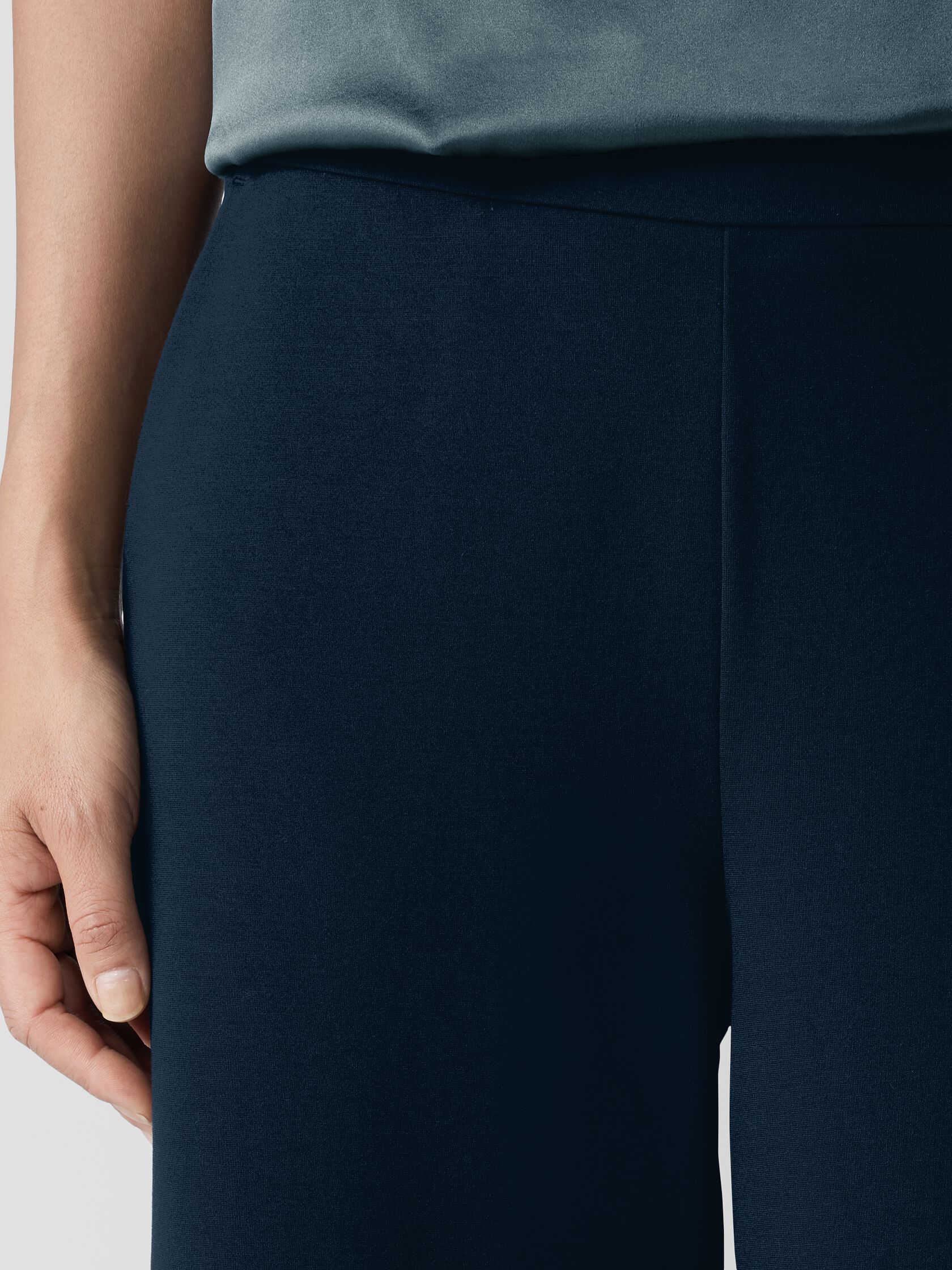 Washable Flex Ponte Wide-Leg Pant