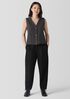 Lightweight Boiled Wool Vest in Regenerative Wool