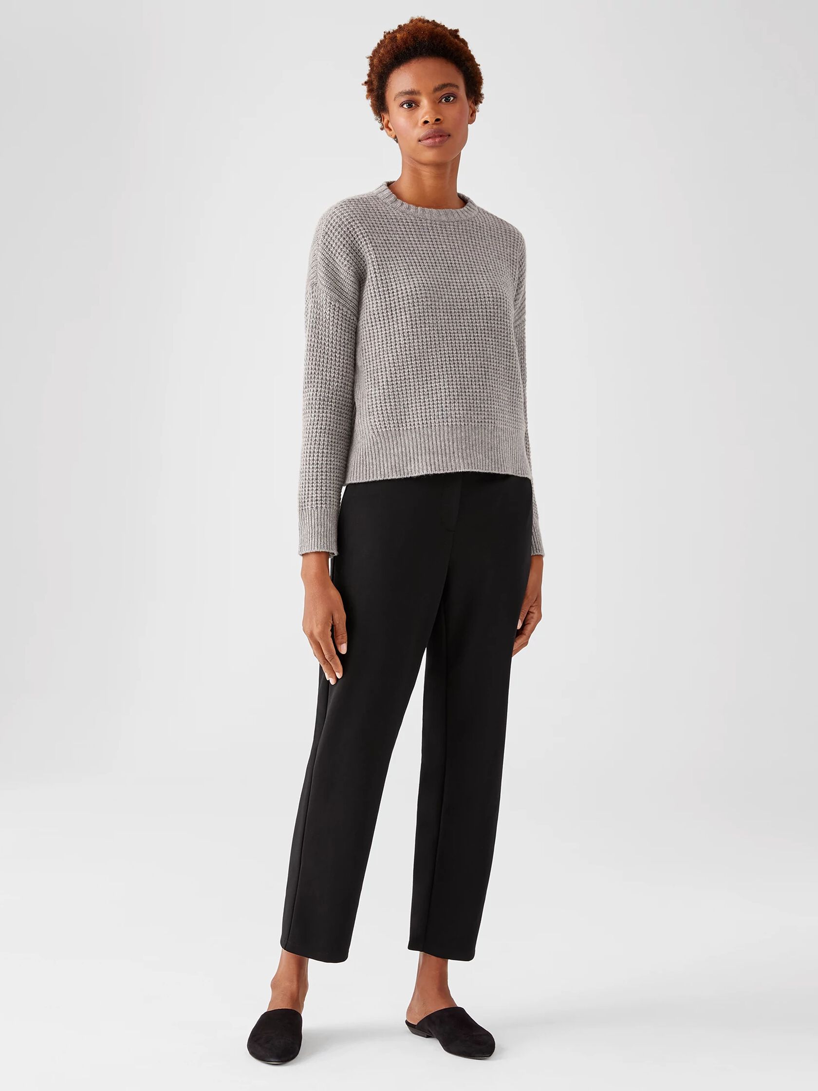 Flex Ponte Slouchy Ankle Pant