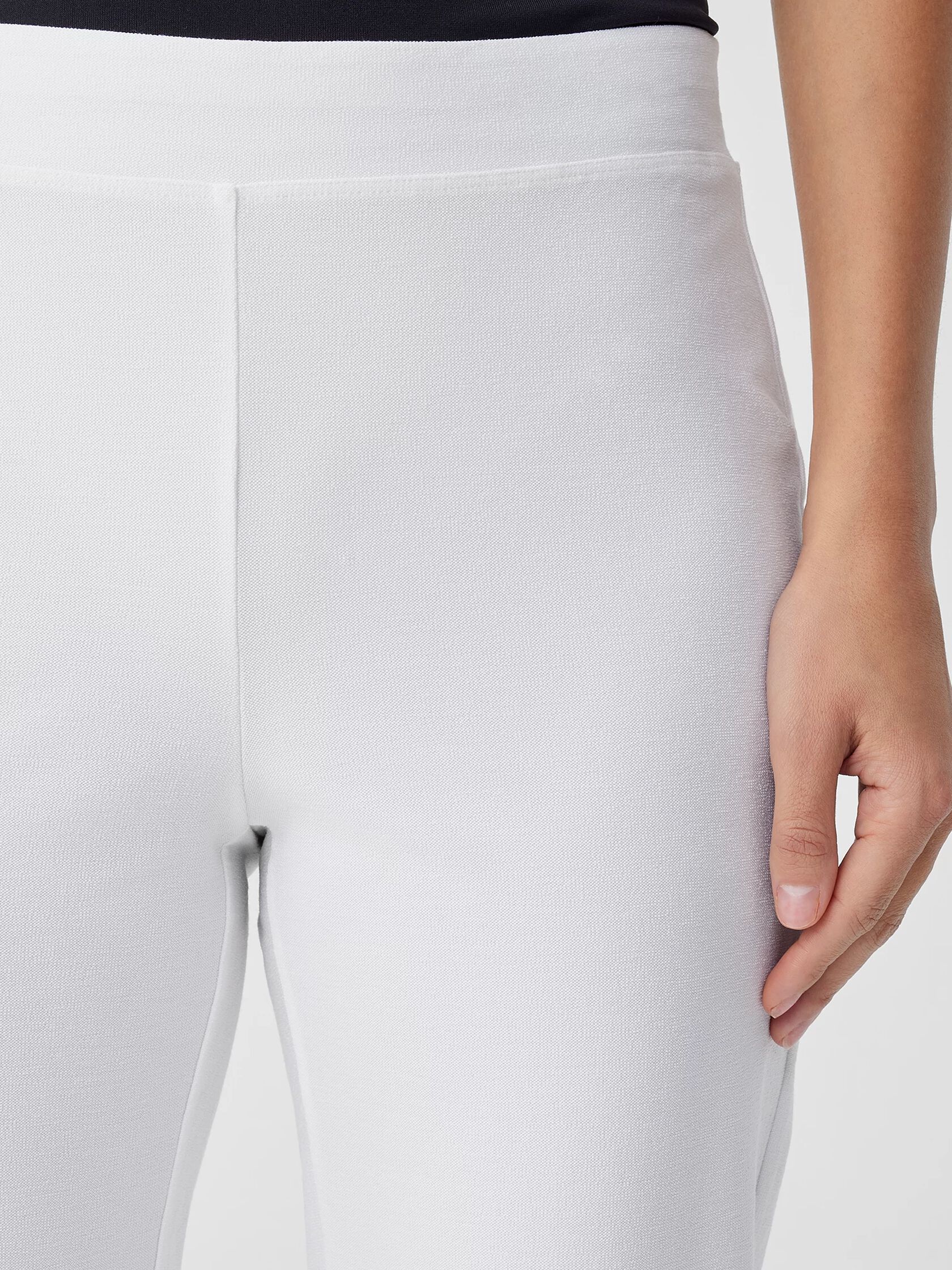Eileen Fisher Washable Stretch Crepe Pant in White