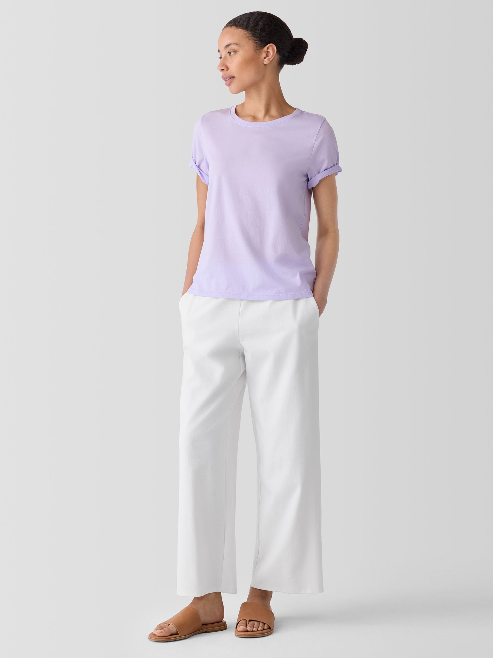 Organic Pima Cotton Jersey Round Neck Tee