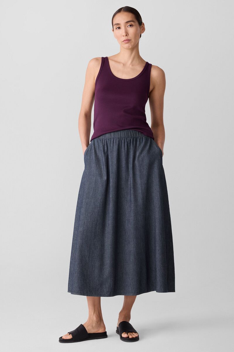 Airy Organic Cotton Twill Pocket Skirt Airy Organic Cotton Twill Pocket Skirt