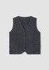 Washed Organic Linen Délavé Vest