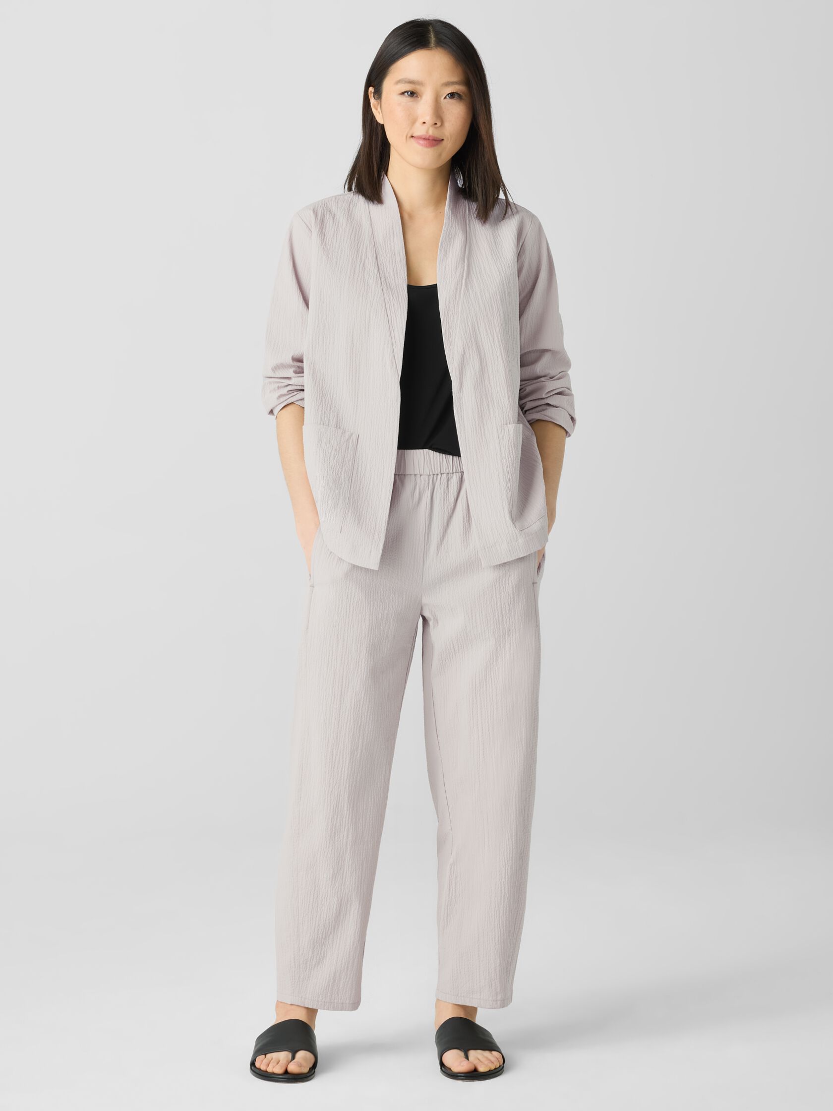 Organic Cotton Pucker Lantern Pant