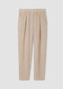 Puckered Organic Linen Tapered Pant