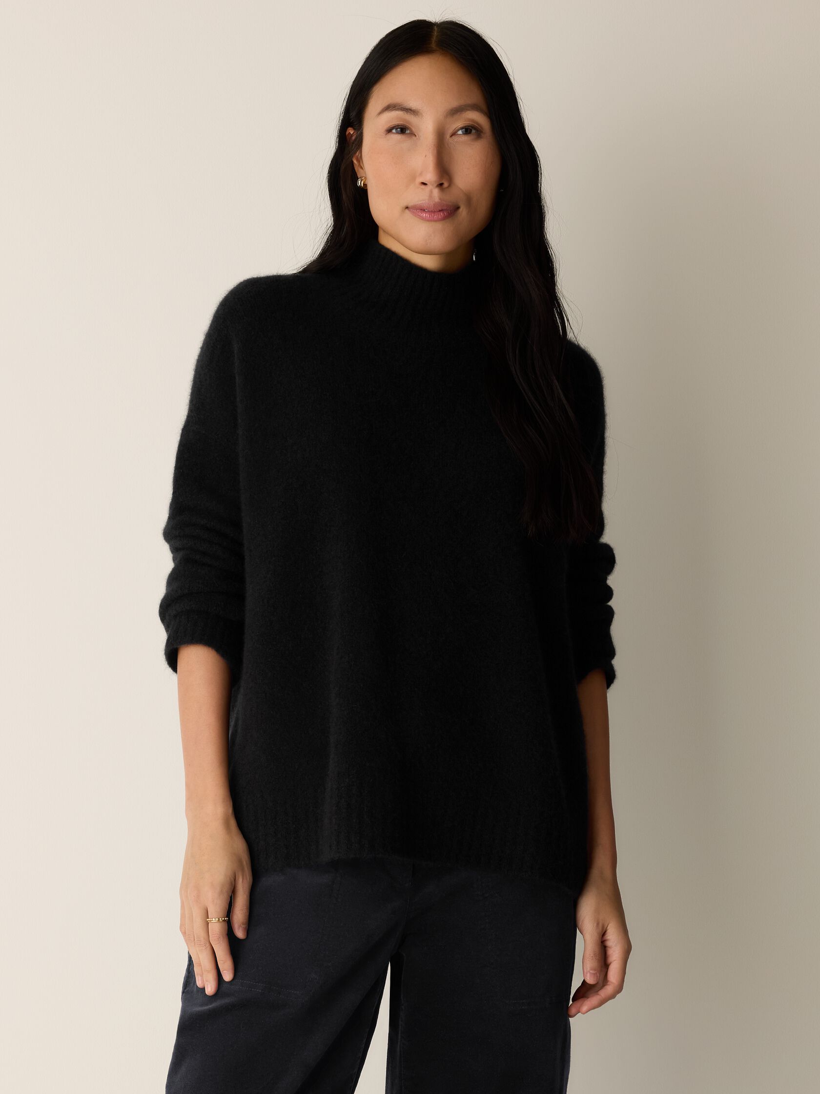 Cashmere Silk Bliss Turtleneck Top