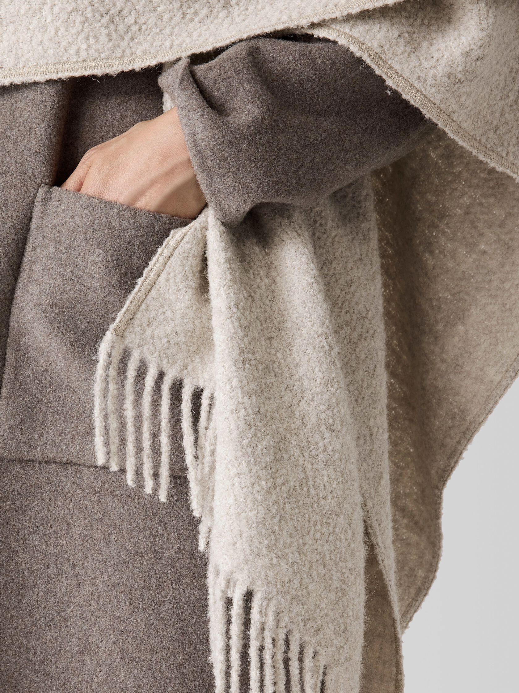 Alpaca Silk Boucle Poncho