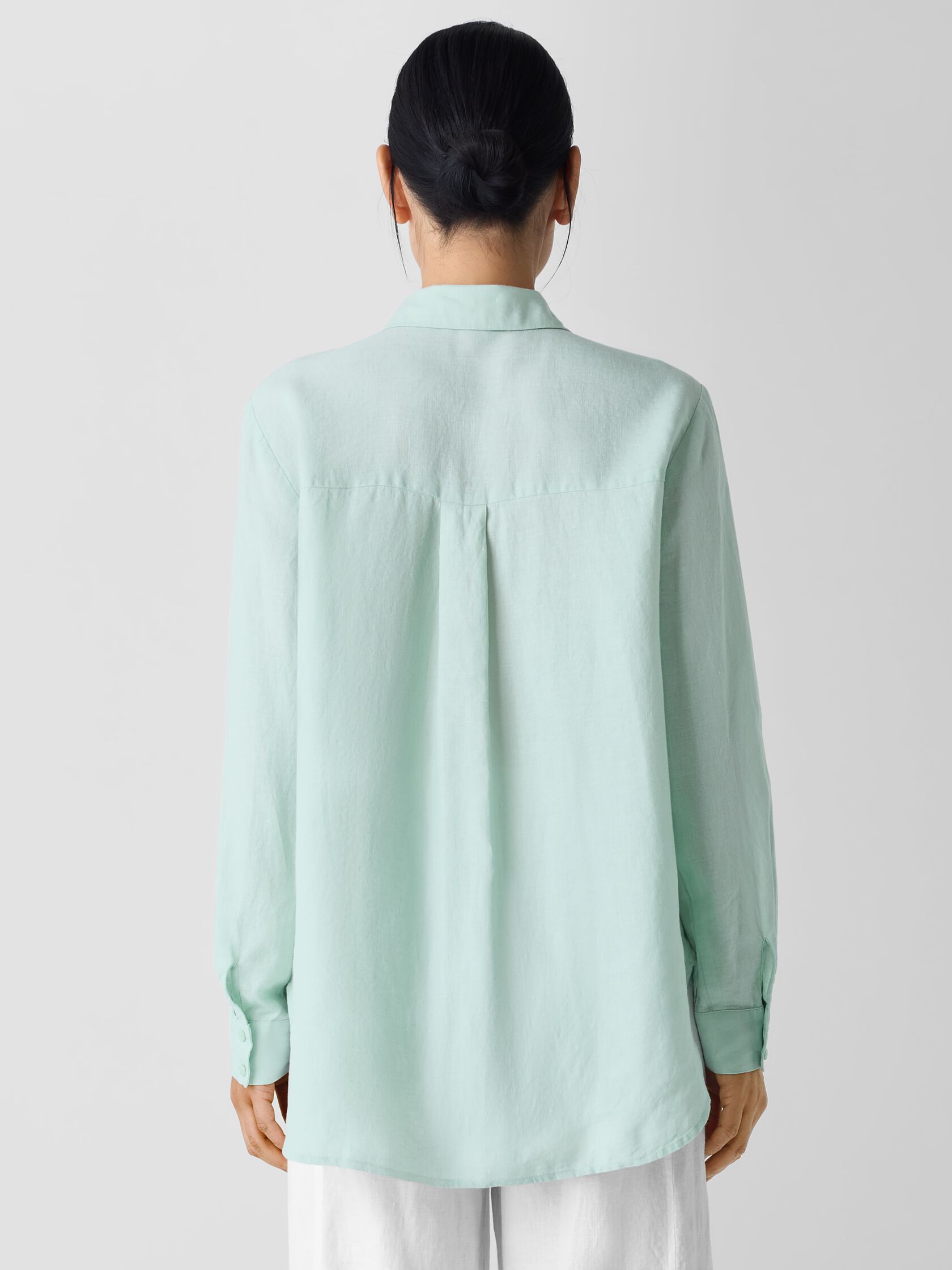 Organic Handkerchief Linen Classic Collar Shirt