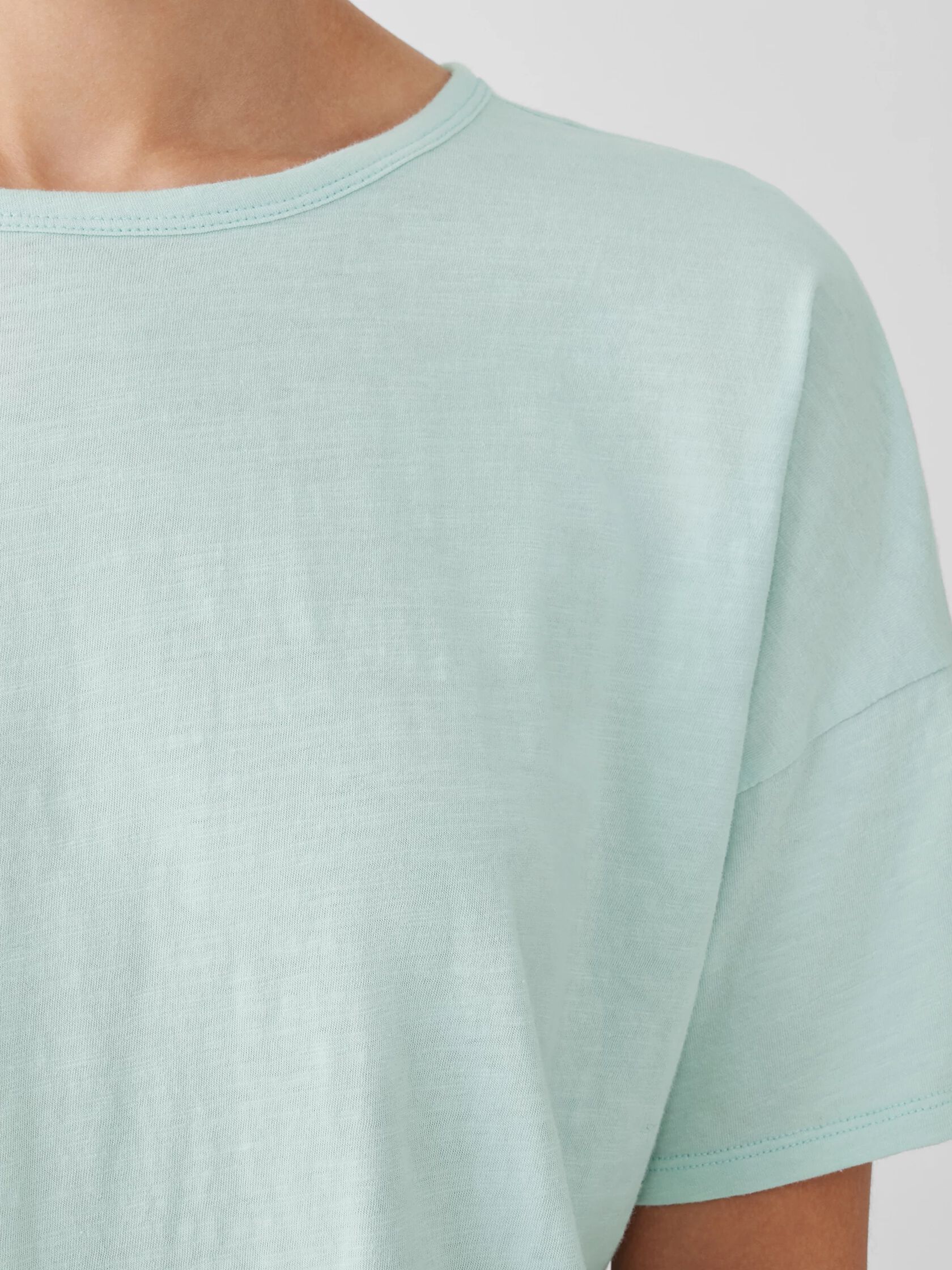 Organic Cotton Slub Crew Neck Tee