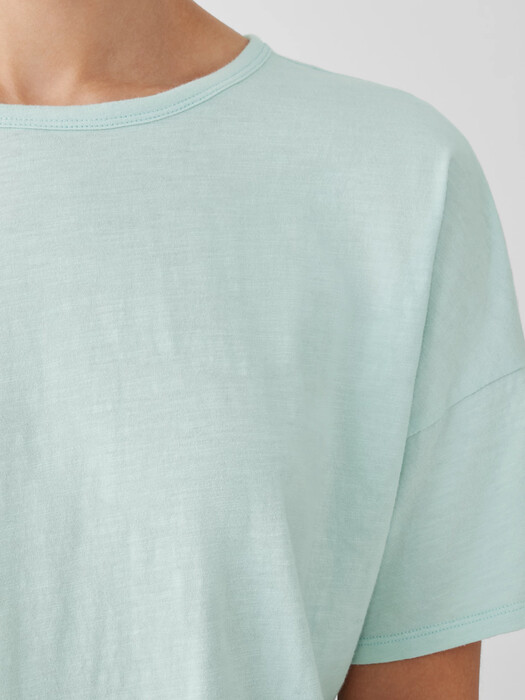 Organic Cotton Slub Crew Neck Tee