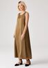 Sandwashed Cupro Shaped Dress