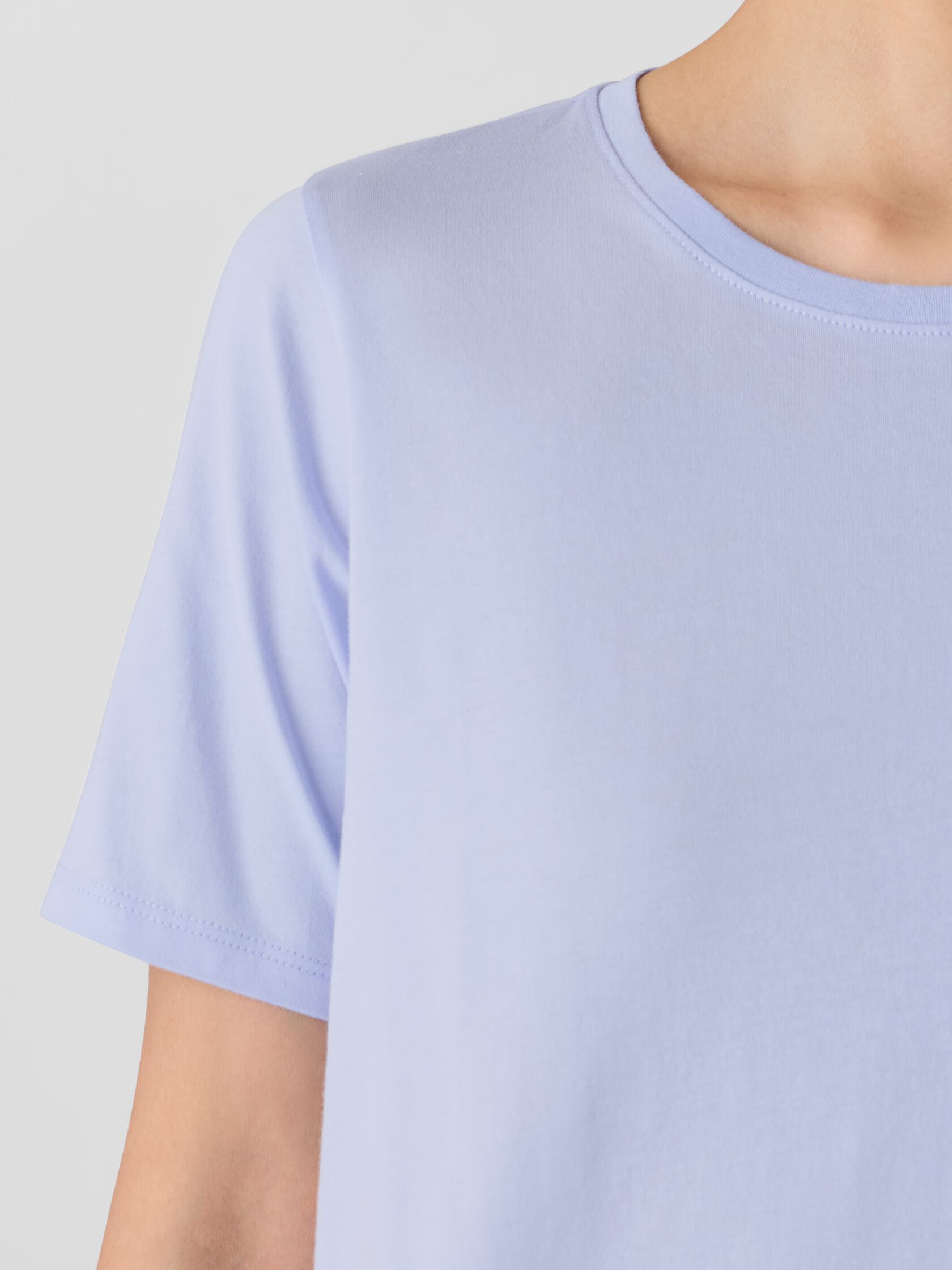 Organic Pima Cotton Jersey Round Neck Tee