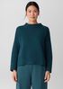Peruvian Cotton Blend Funnel Neck Top