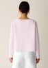 Organic Linen Cotton Slub Bateau Neck Top