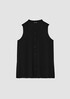 Silk Georgette Crepe Sleeveless Shirt