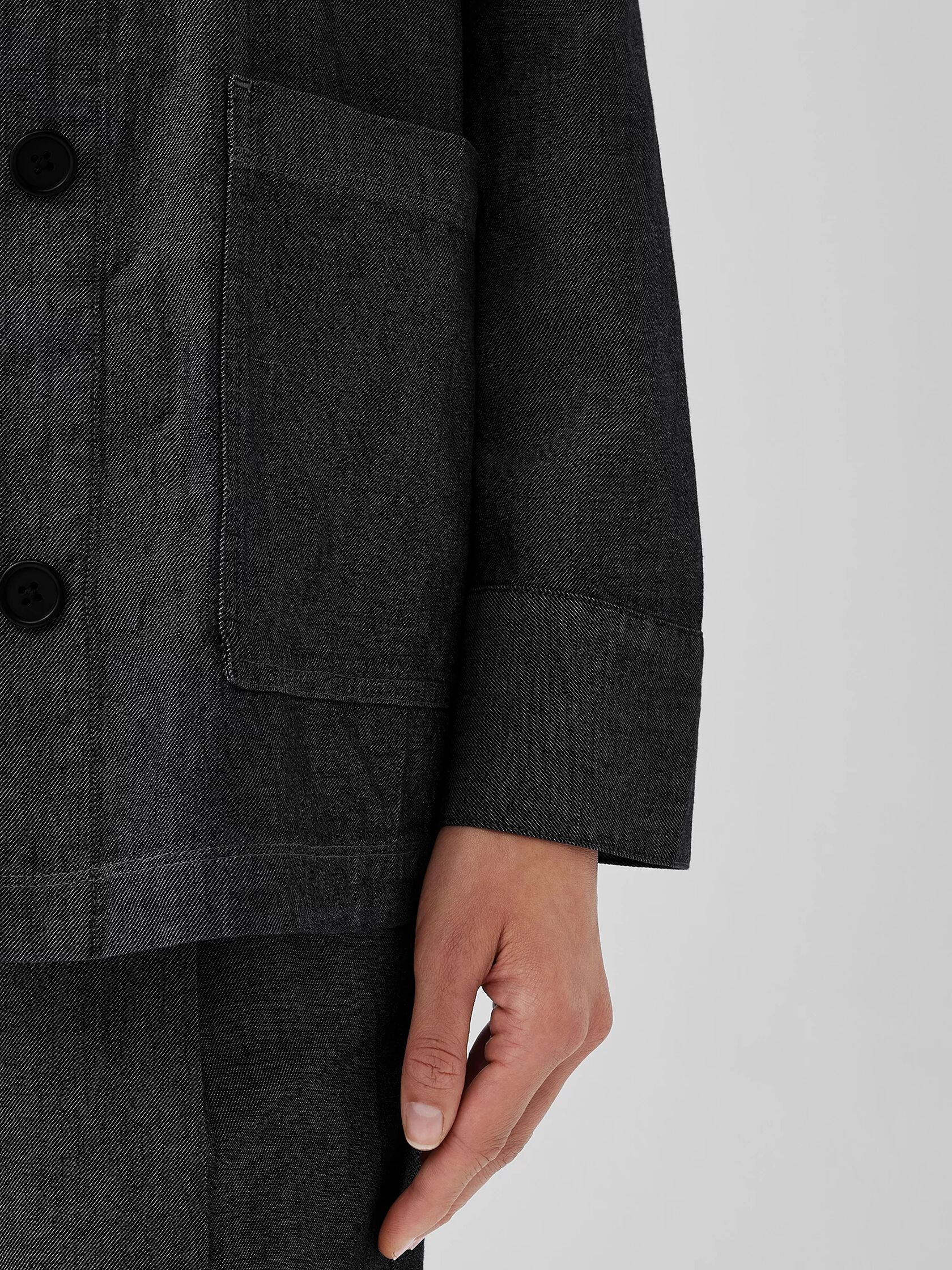 Airy Organic Cotton Twill Shirt Jacket