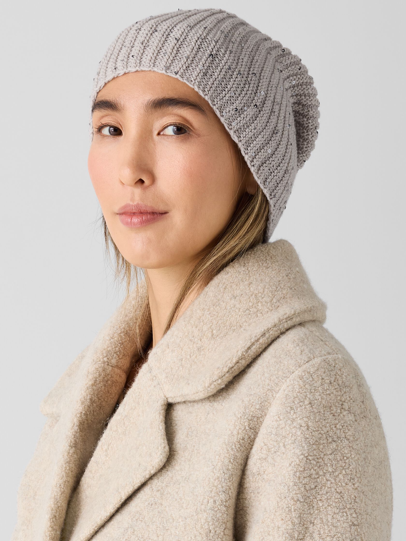 Merino Sequin Sparkle Hat