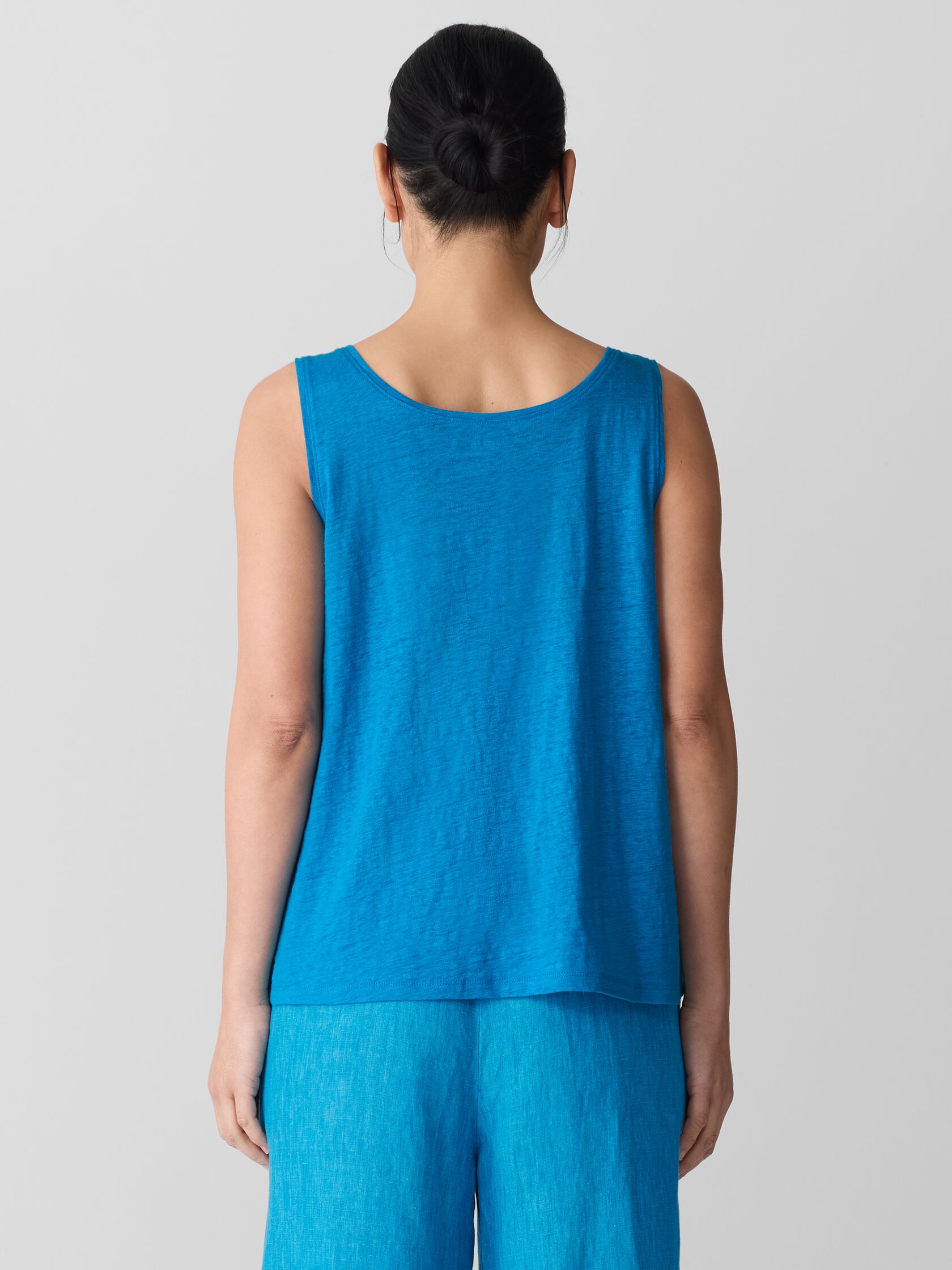 Organic Linen Jersey Scoop Neck Tank