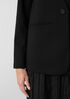 Cotton Blend Ponte V-Neck&nbsp;Blazer