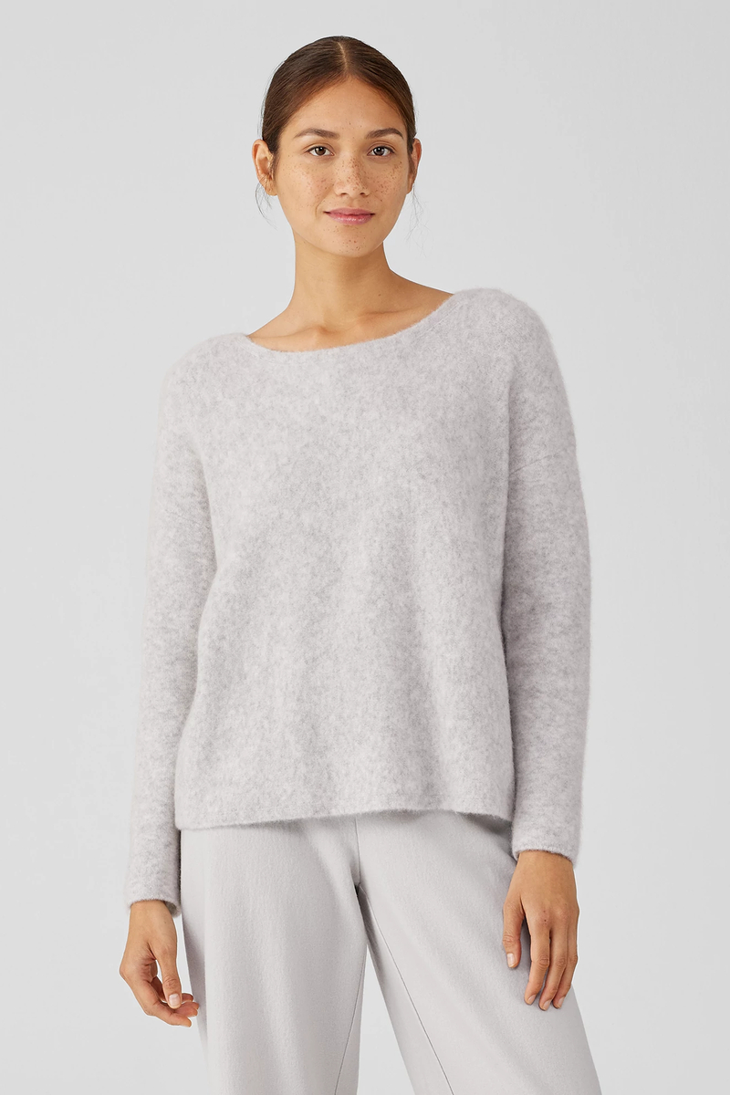 Cashmere Silk Bliss Boatneck Top
