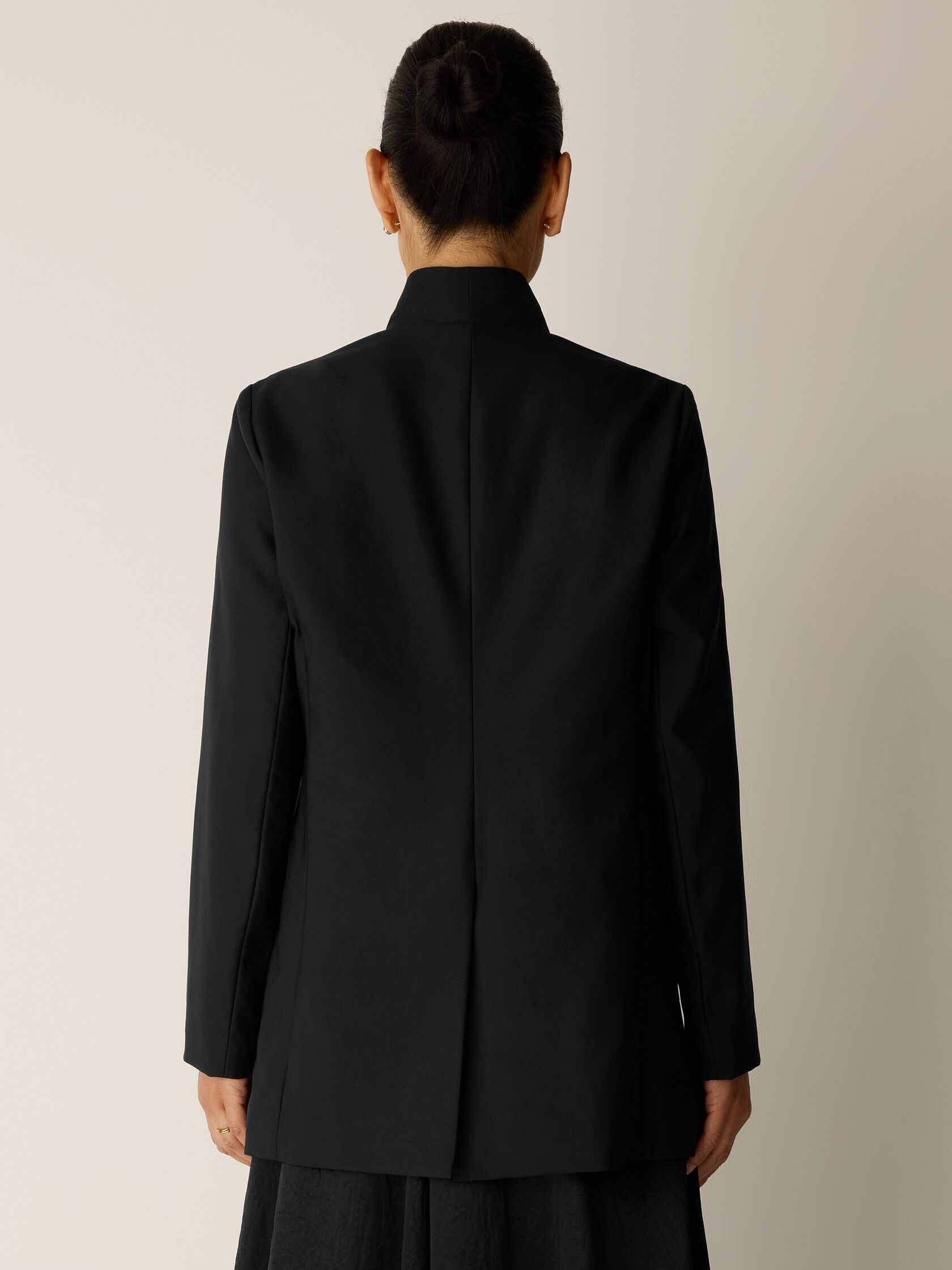 Seasonless Wool High Collar Jacket