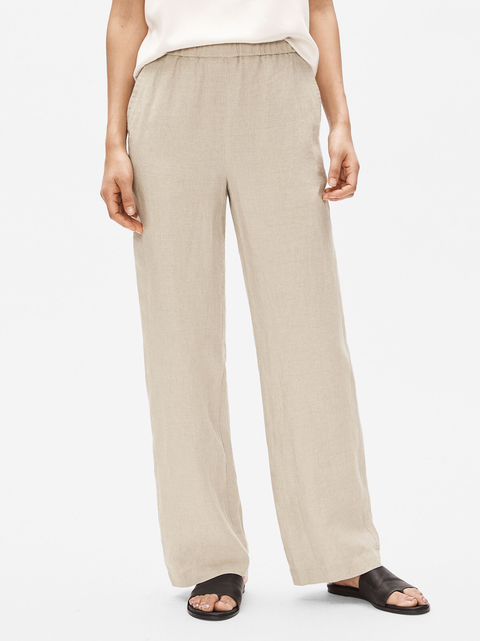 Organic Linen Straight Pant