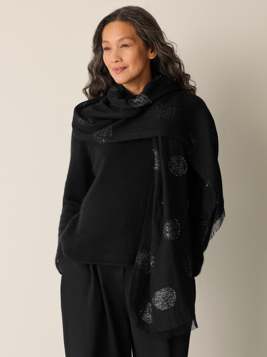 Linen Filcoupe Shimmer Scarf