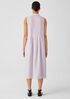 Garment-Dyed Organic Handkerchief Linen Pleated Dress