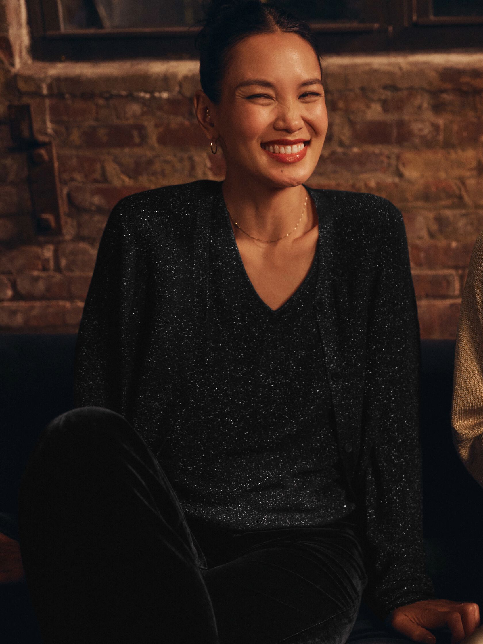 Wool Shimmer Cardigan in Regenerative Wool