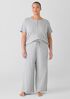 M&eacute;lange Organic Cotton Interlock Henley Sleep Top