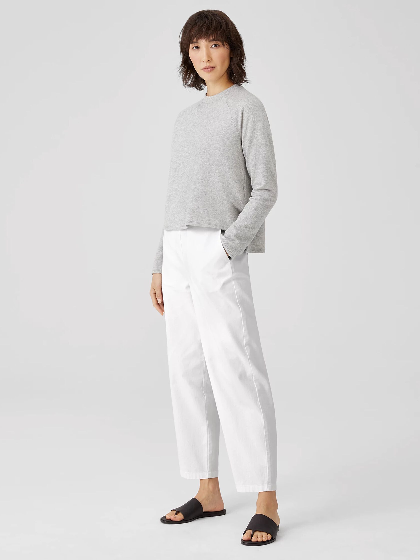 Organic Cotton Hemp Lantern Ankle Pant