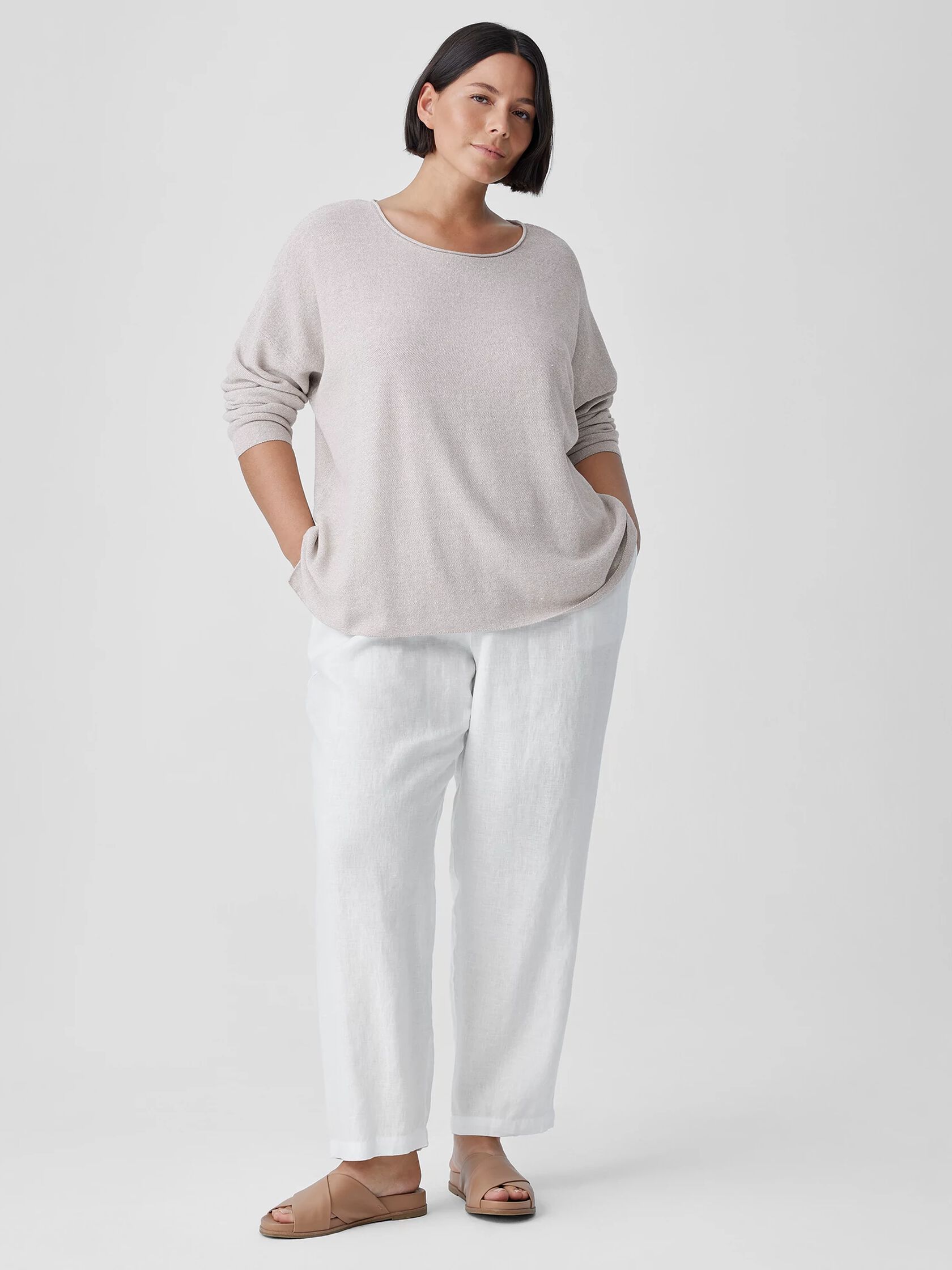 Organic Linen Tapered Pant