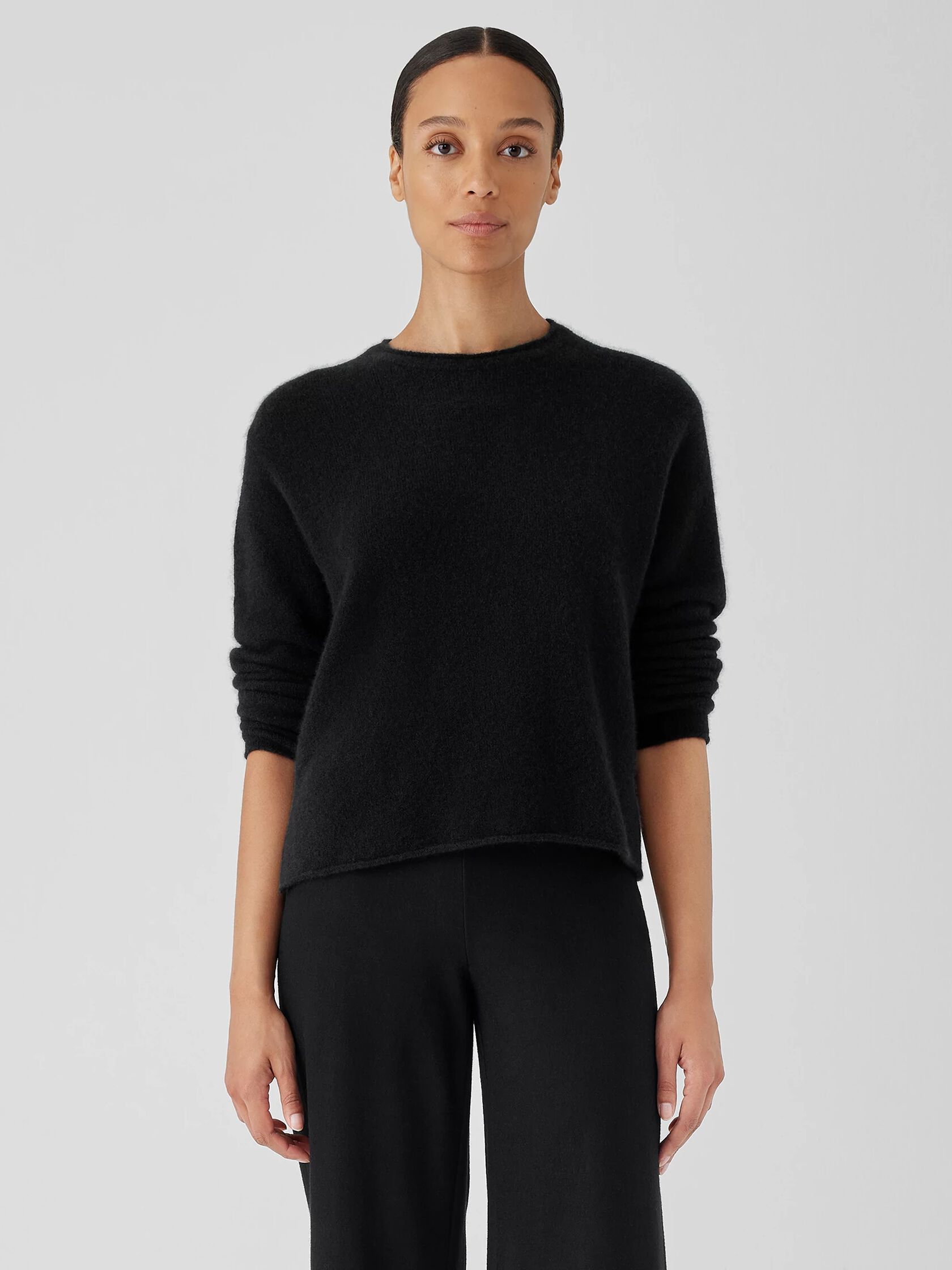 Cashmere Silk Bliss Crew Neck Top