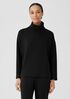 Cozy Brushed Terry Hug Funnel Neck Box-Top