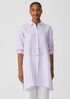 Garment-Dyed Organic Handkerchief Linen Long Shirt