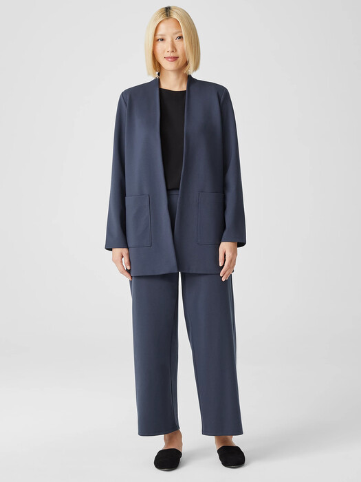 Washable Flex Ponte High Collar Jacket