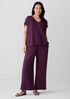Organic Cotton Lofty Gauze Wide-Leg Pant