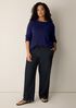 Peruvian Cotton Blend Bateau Neck Top