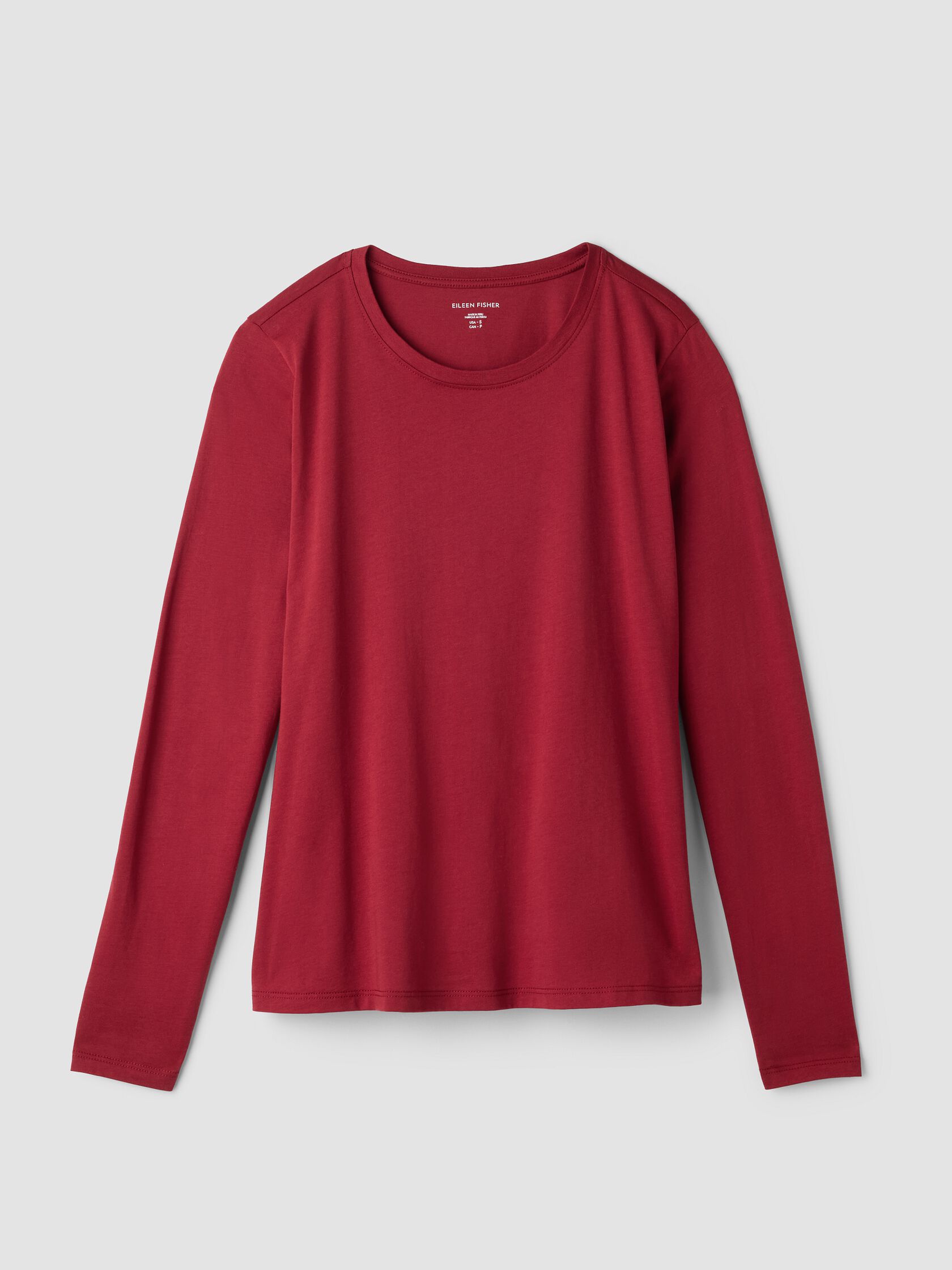 Organic Pima Cotton Jersey Long-Sleeve Tee