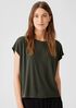 Stretch Silk Jersey Square Top