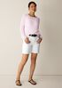 Organic Linen Cotton Slub Bateau Neck Top