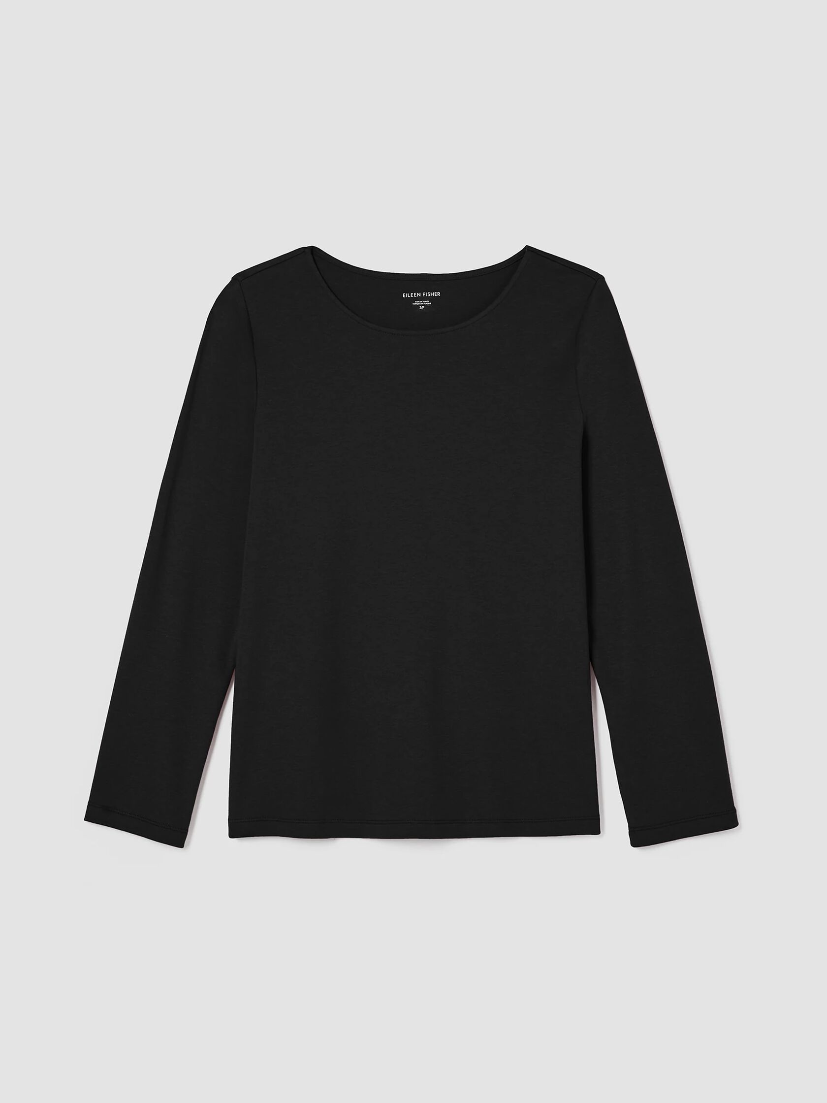 Cozy Organic Cotton Interlock Jewel Neck Top