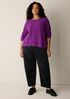 Organic Cotton Chenille Crew Neck Top